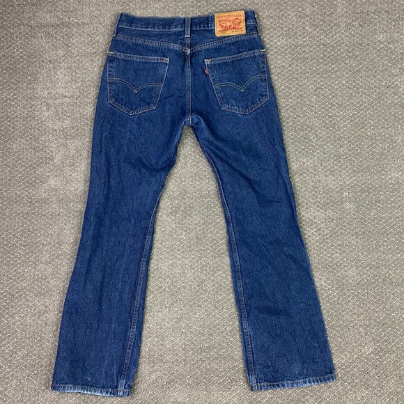 Levi's 527 Bootcut Jeans Men's 30 x 30 Blue Hemp Cotton Stretch Boot Cut - Picture 4 of 14